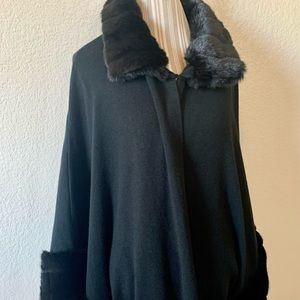 Chicos Black Pancho size L/XL